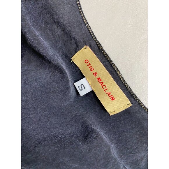 Otis & Maclain Black Silk Tank Top Size Small Lagenlook Lightweight Minimalist - Picture 13 of 16